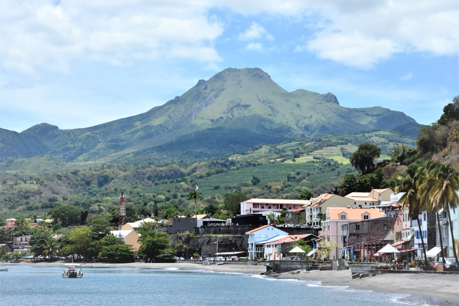 Mount Pelée and the Saint-Pierre waterfront